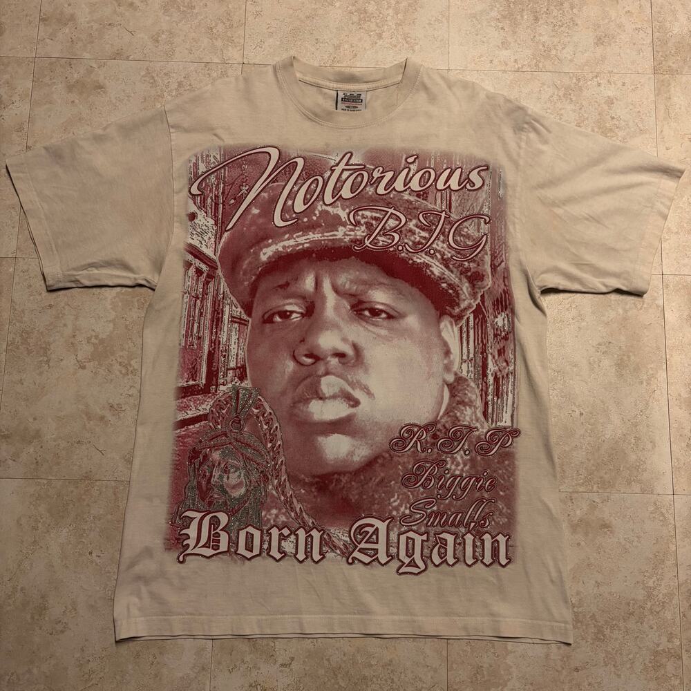 Y2K Vintage 2000s The Notorious B.I.G. Biggie Smalls Rap T-Shirt Tee